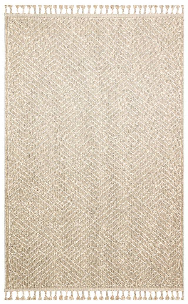 SOHO SH 12 BEIGE  Hav Toz Vermez Hasır Dokuma Modern Makine Halısı