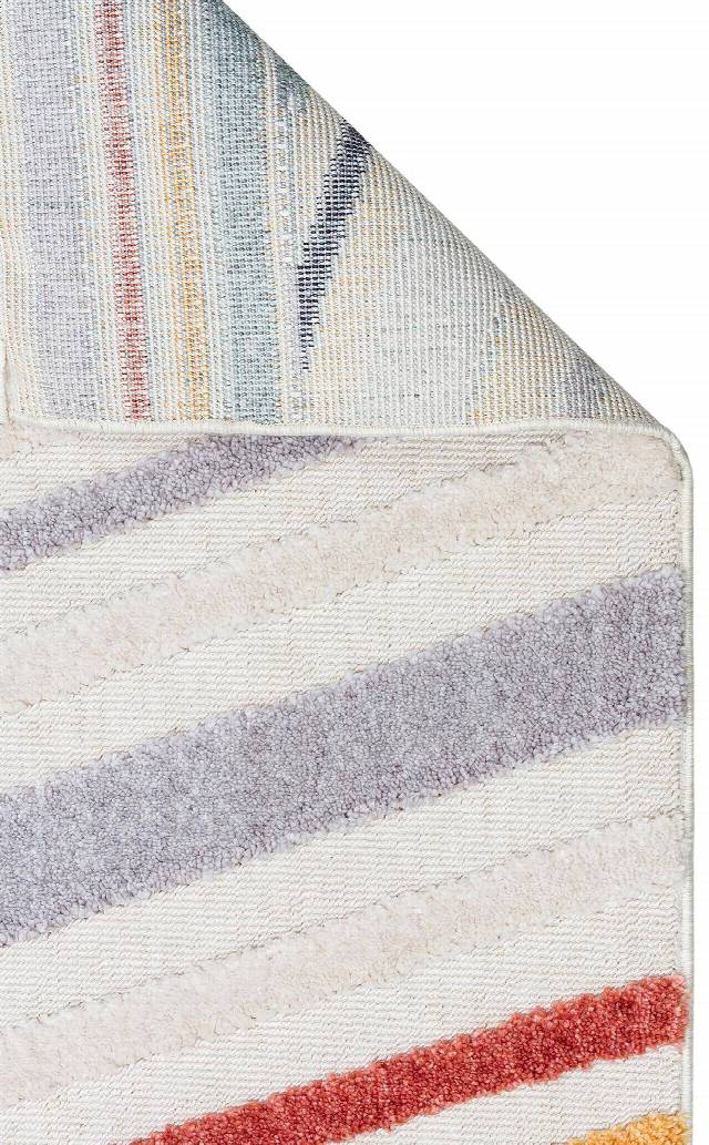 TERAZZO TRZ 05 MULTY  Hav Toz Vermez Yumuşak Dokulu Etnik Örgü Desenlere Sahip Modern İskindinav Halı