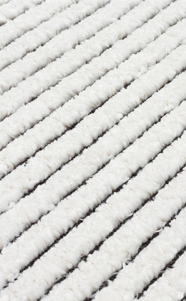 TERAZZO TRZ 07 WHITE BLACK  Hav Toz Vermez Yumuşak Dokulu Etnik Örgü Desenlere Sahip Modern İskindinav Halı