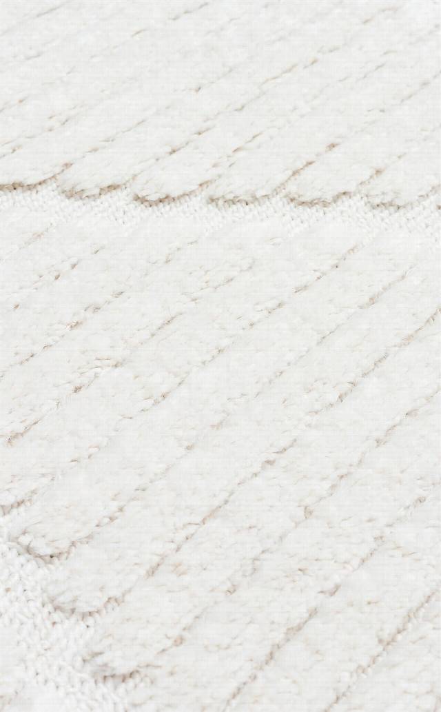 TERAZZO TRZ 07 WHITE  Hav Toz Vermez Yumuşak Dokulu Etnik Örgü Desenlere Sahip Modern İskindinav Halı