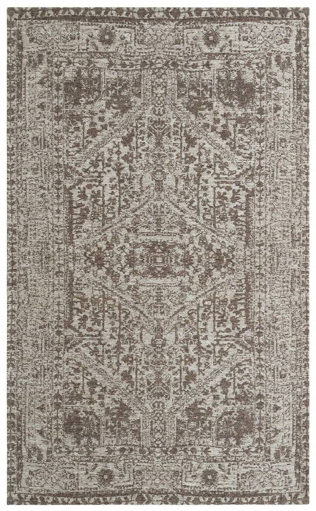 TOLEDO TD 01 GREY  Hav Toz Vermez Antibakteriyel Vintage Desenli Yıkanabilir İnce Dokuma Halı