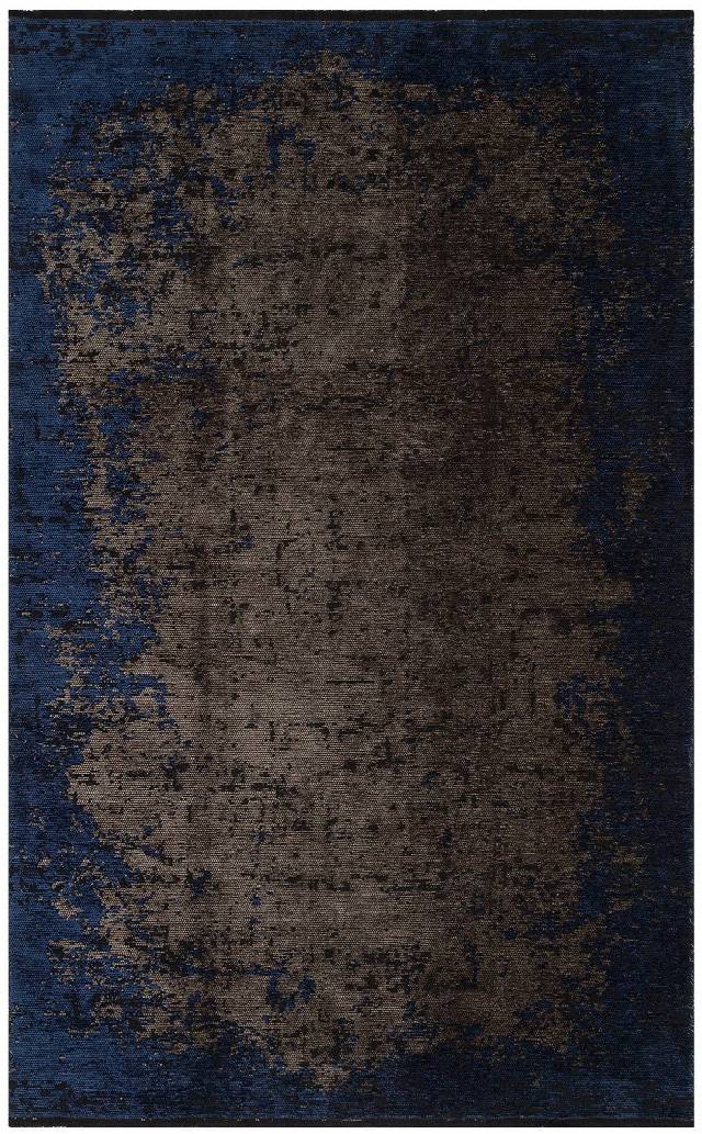 TRIBAL XW TRB 04 GREY NAVY XW  Yıkanabilir Vintage Desenli Modern İnce Dokuma Halı