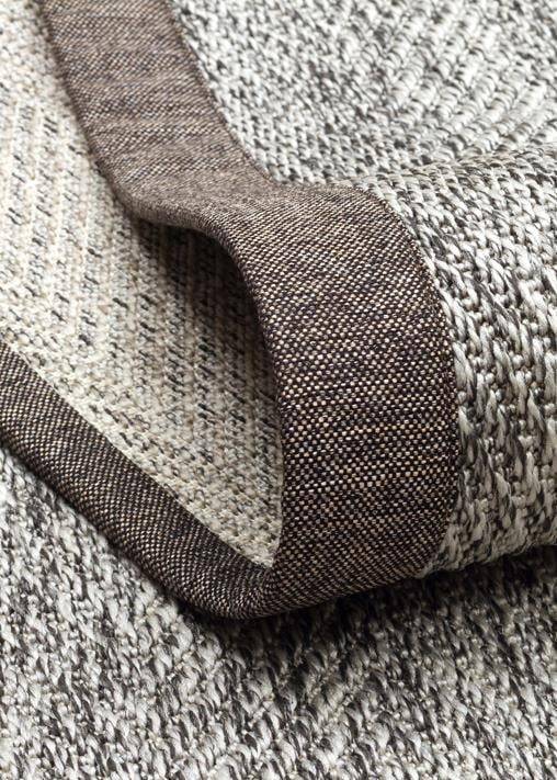 VENTURA SISAL VNT 2704 GREY BRD DARK MIX  İç ve Dış Mekan Kullanımına Uygun Hav Vermeyen Kolay Temizlenebilir Sisal Görünümlü Halı