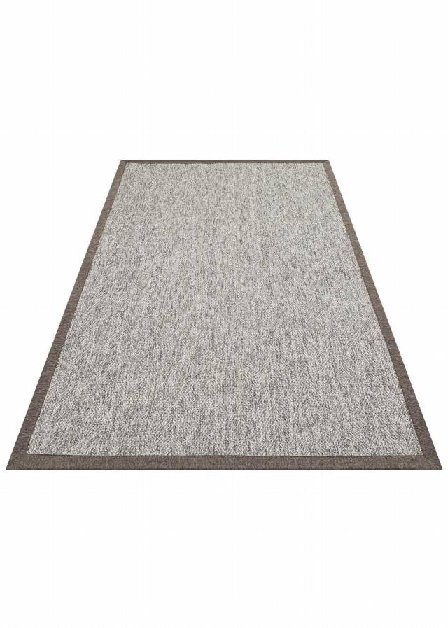 VENTURA SISAL VNT 2704 GREY BRD DARK MIX  İç ve Dış Mekan Kullanımına Uygun Hav Vermeyen Kolay Temizlenebilir Sisal Görünümlü Halı