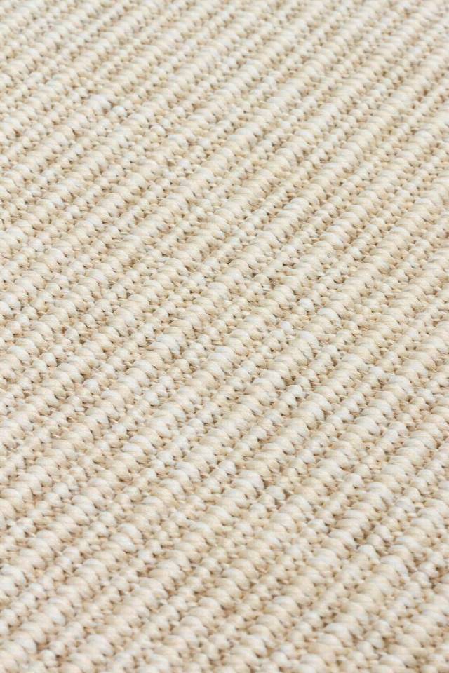 VENTURA SISAL VNT 2706 CREAM BRD BLACK  İç ve Dış Mekan Kullanımına Uygun Hav Vermeyen Kolay Temizlenebilir Sisal Görünümlü Halı