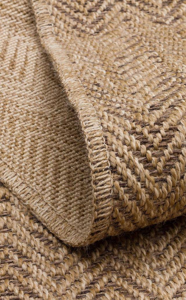 VENTURA XW VNT 02 NATURAL MOCHA XW  İç ve Dış Mekan Kullanımına Uygun Hav Vermeyen Kolay Temizlenebilir Sisal Görünümlü Halı