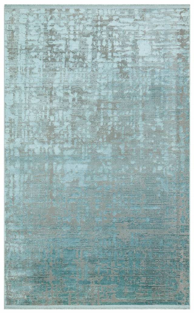 VERONA DYED VRD 03 AQUA  Overdyed Kolay Kullanımlı Yumuşak İpeksi Tuşeli Yüksek Alçak Oymalı Modern İnce Makine Halısı