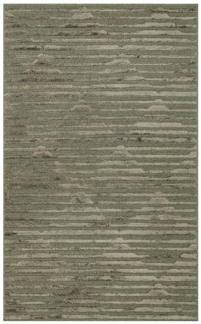 ZENITH DYED ZNT 02 GREEN DYED  Yüksek Alçak Dokulu Naturel Yün ve Viskon Modern Dokuma Halı