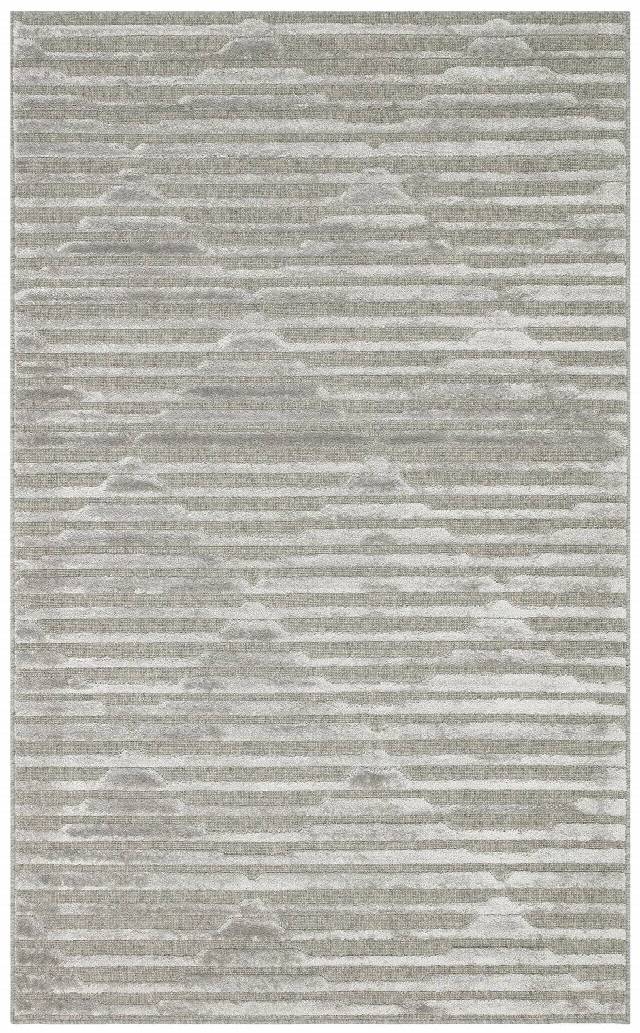 ZENITH ZNT 02 GREY  Yüksek Alçak Dokulu Naturel Yün ve Viskon Modern Dokuma Halı