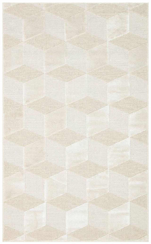 ZENITH ZNT 05 CREAM  Yüksek Alçak Dokulu Naturel Yün ve Viskon Modern Dokuma Halı