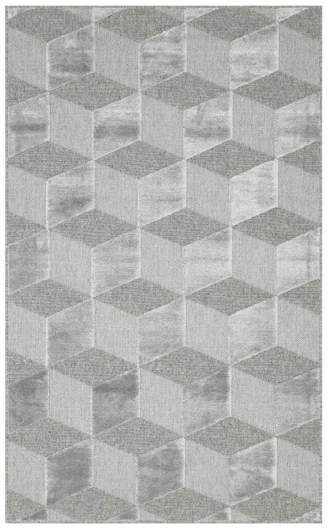 ZENITH ZNT 05 GREY  Yüksek Alçak Dokulu Naturel Yün ve Viskon Modern Dokuma Halı