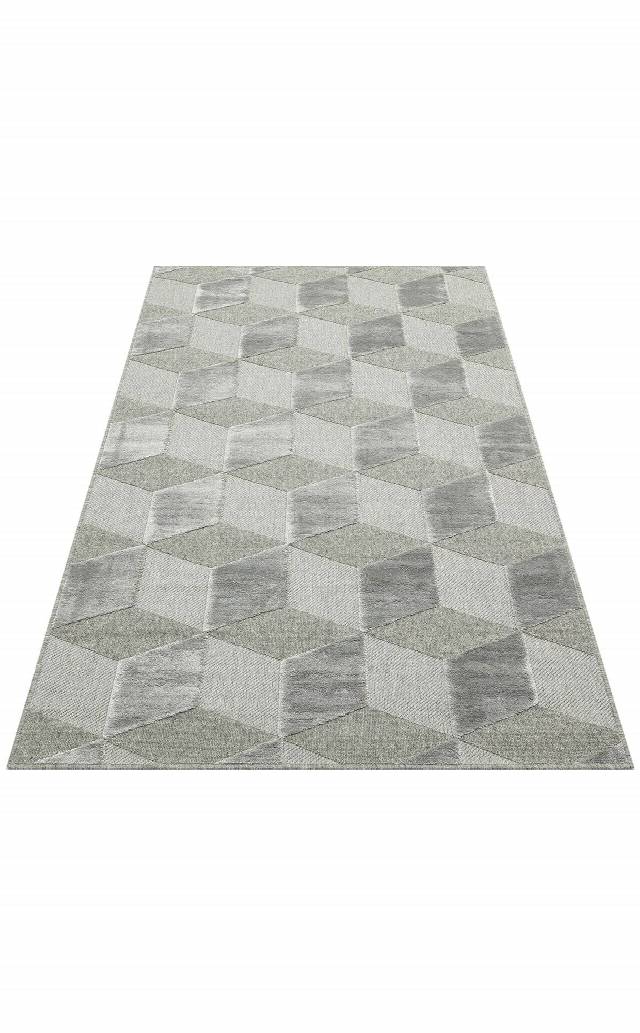 ZENITH ZNT 05 GREY  Yüksek Alçak Dokulu Naturel Yün ve Viskon Modern Dokuma Halı