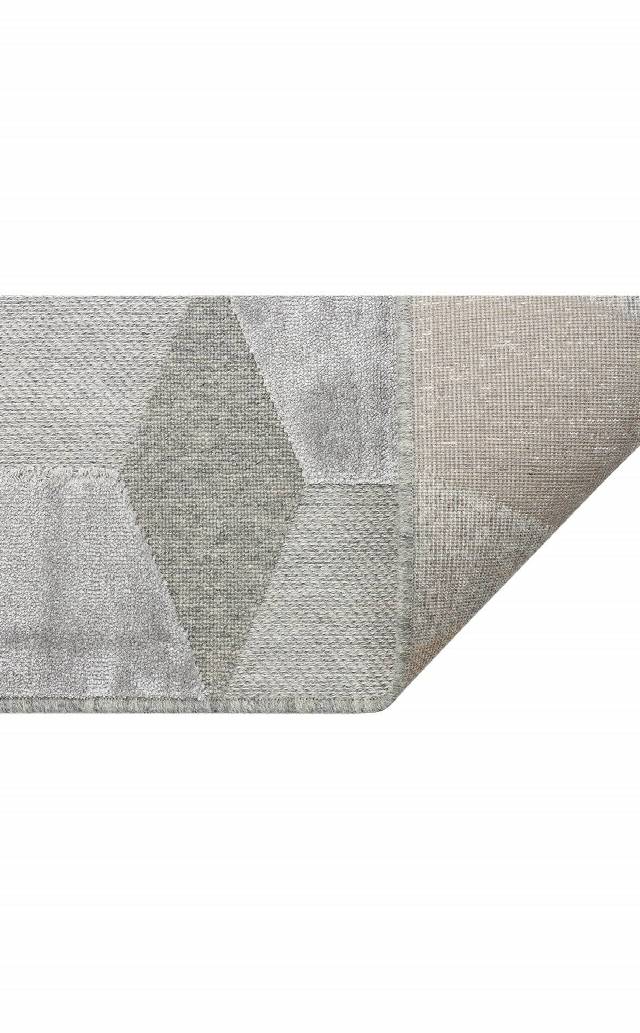ZENITH ZNT 05 GREY  Yüksek Alçak Dokulu Naturel Yün ve Viskon Modern Dokuma Halı