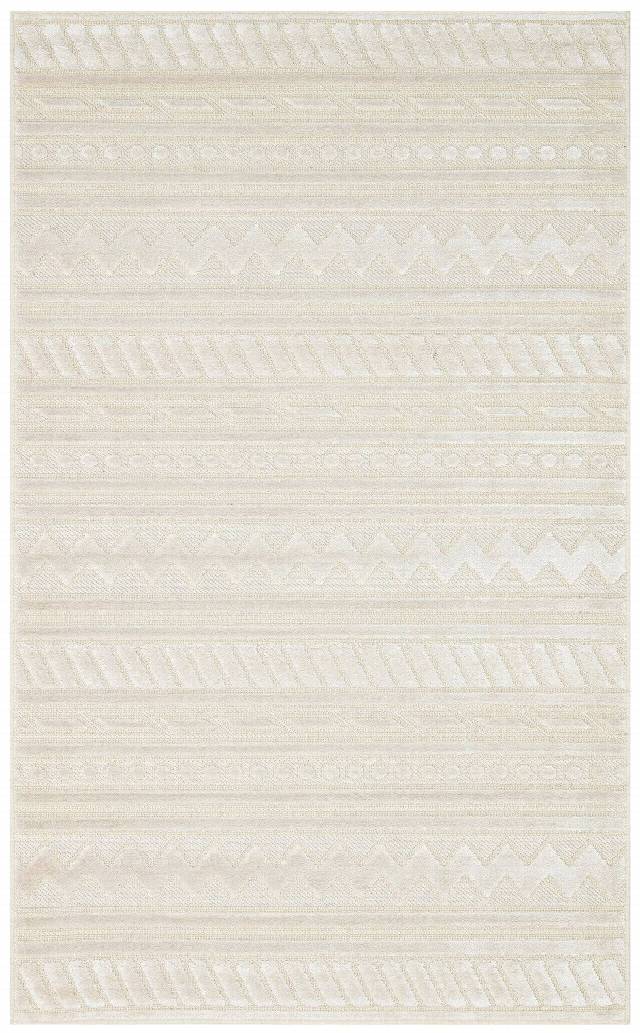 ZENITH ZNT 06 CREAM  Yüksek Alçak Dokulu Naturel Yün ve Viskon Modern Dokuma Halı
