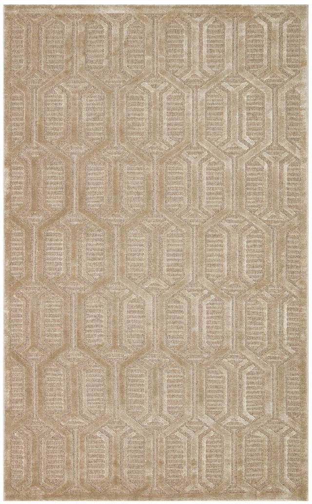 ZENITH ZNT 07 LATTE  Yüksek Alçak Dokulu Naturel Yün ve Viskon Modern Dokuma Halı