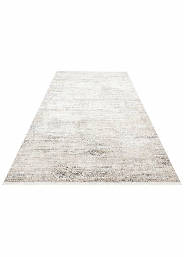 ZURICH ZRH 01 CREAM GREY  Akrilik ve Polyester İle Üretilen Şık Salon Halısı
