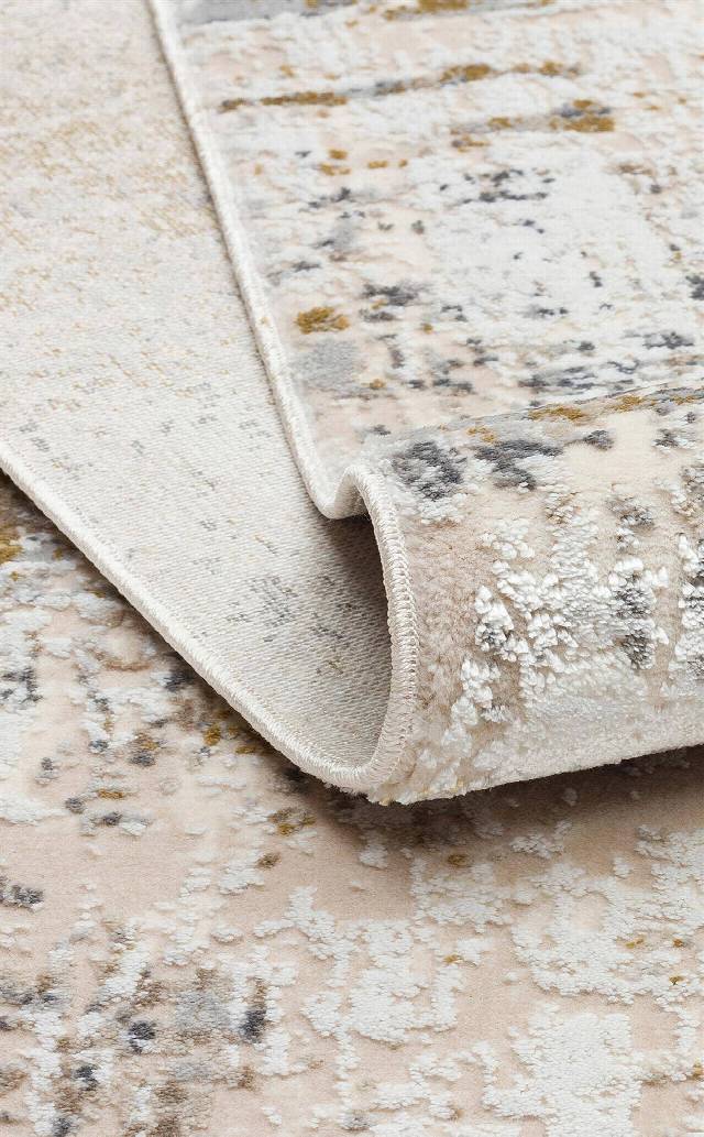 ZURICH ZRH 02 CREAM BEIGE  Akrilik ve Polyester İle Üretilen Şık Salon Halısı