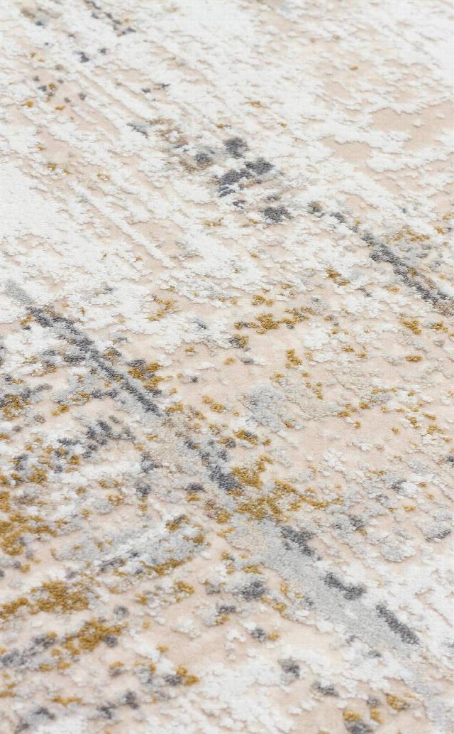 ZURICH ZRH 02 CREAM BEIGE  Akrilik ve Polyester İle Üretilen Şık Salon Halısı