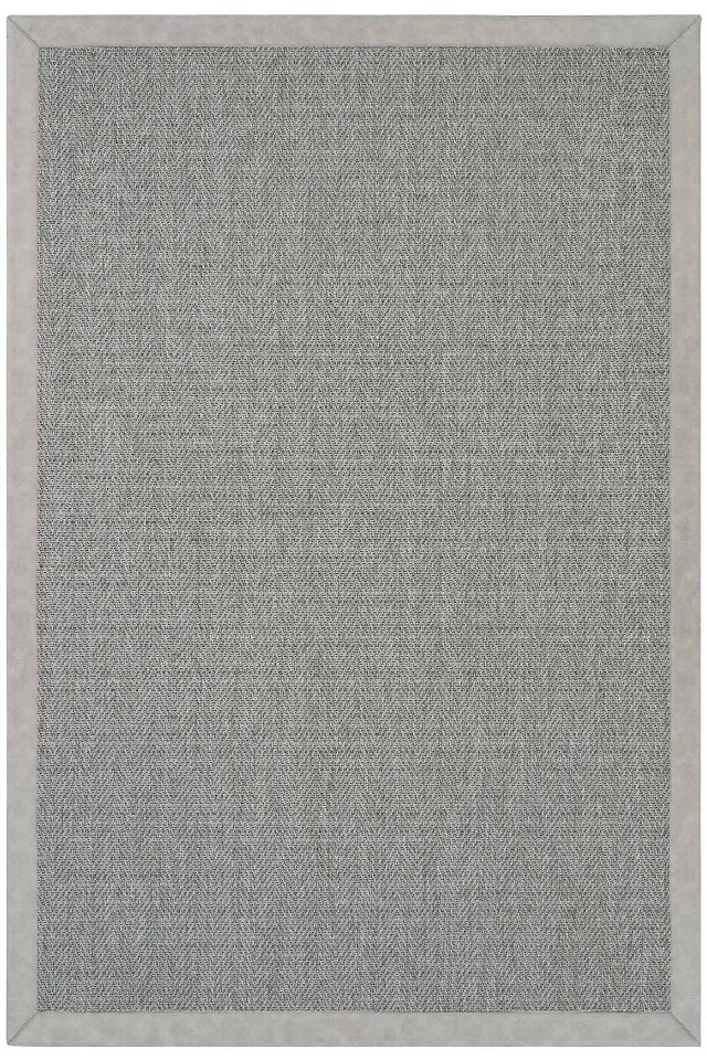 Basel Deri Bordürlü Sisal Halı | Sisalart