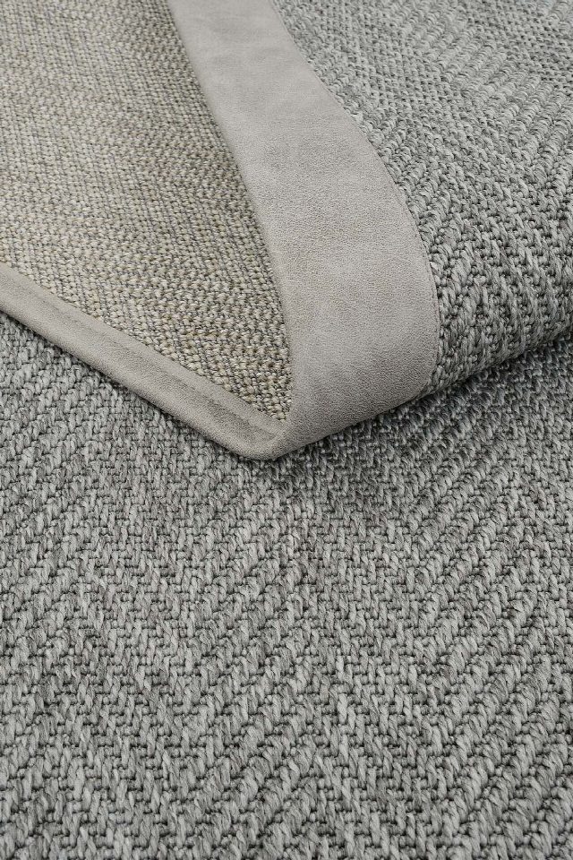 Basel Deri Bordürlü Sisal Halı | Sisalart