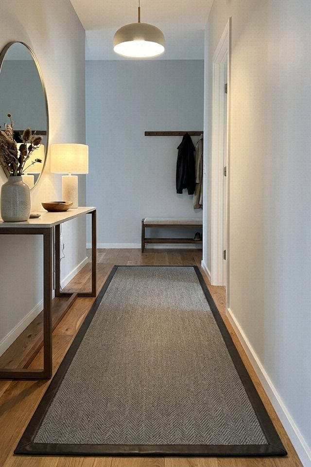 Berlin Deri Bordürlü Sisal Halı | Sisalart