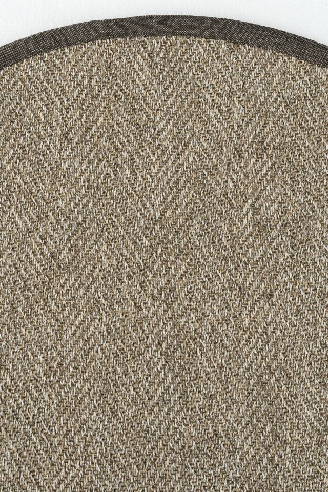 Boston Keten Bordürlü Yuvarlak Sisal Halı | Sisalart