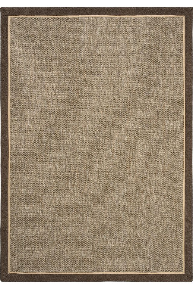 Boston Keten Çift Bordürlü Sisal Halı | Sisalart