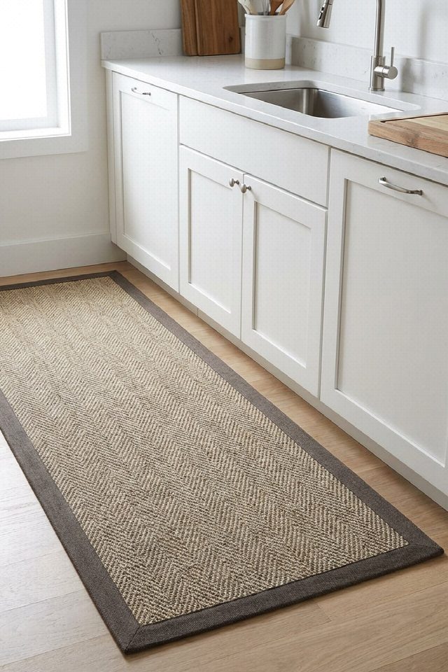 Boston Keten Monterey Bordürlü  Sisal Halı | Sisalart