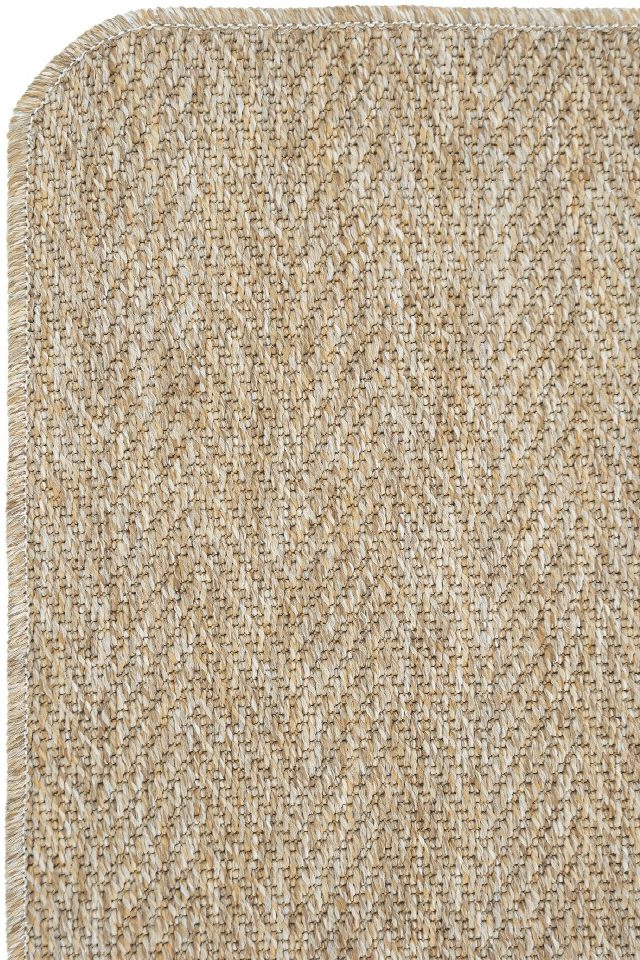 Boston Radius Overloklu Sisal Halı | Sisalart
