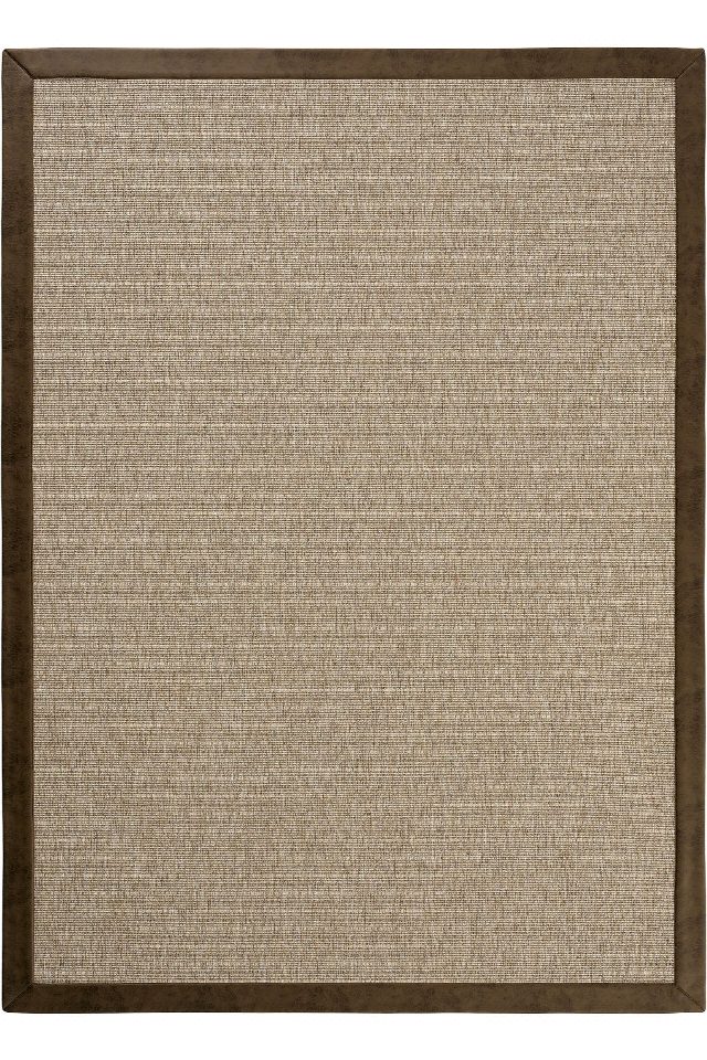 Lizbon Deri Bordürlü Sisal Halı | Sisalart