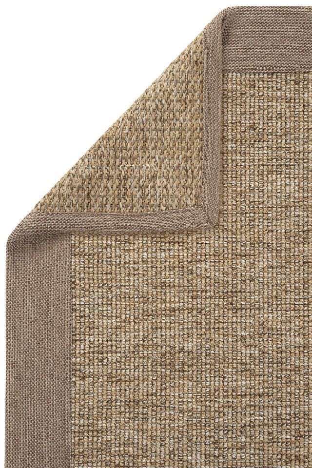 Lizbon Keten Bordürlü Sisal Halı | Sisalart