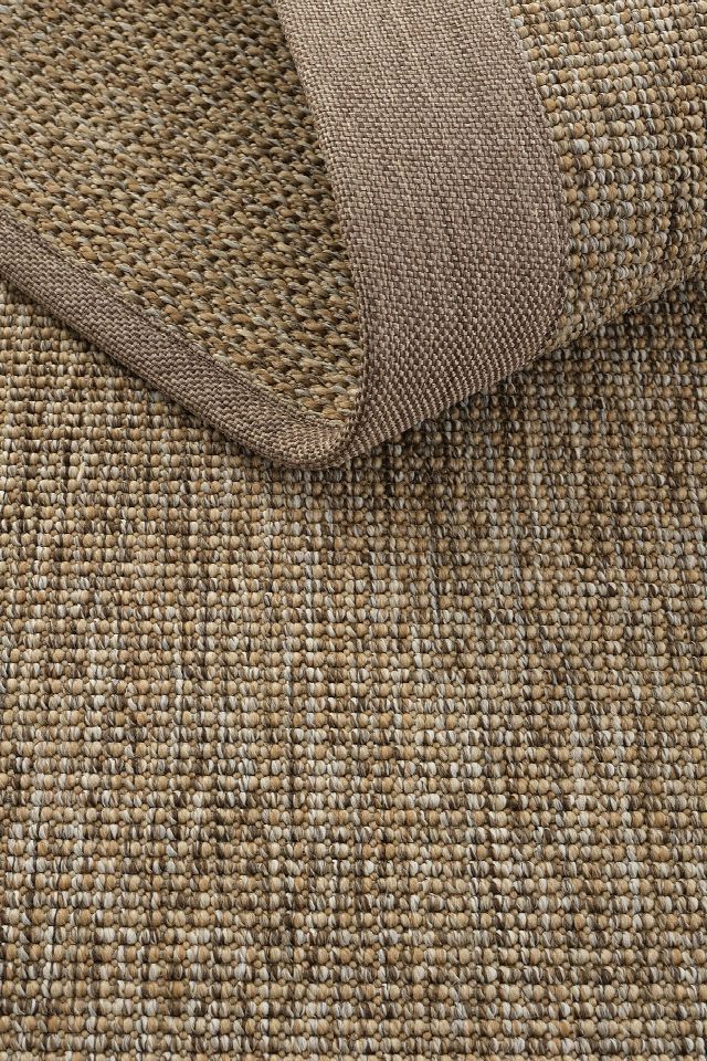 Lizbon Keten Bordürlü Sisal Halı | Sisalart