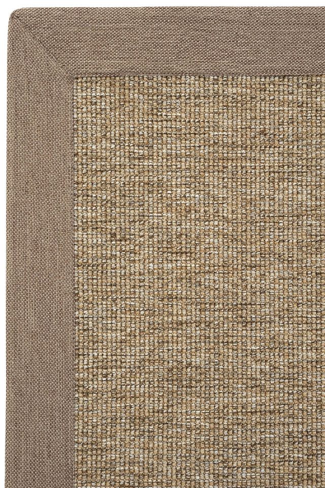 Lizbon Keten Bordürlü Sisal Halı | Sisalart