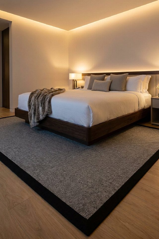 Londra Keten Bordürlü Sisal Halı | Sisalart
