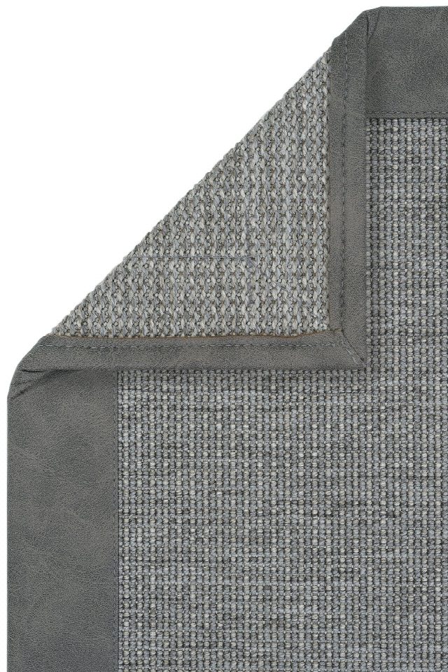 Lüksemburg Deri Bordürlü Sisal Halı | Sisalart