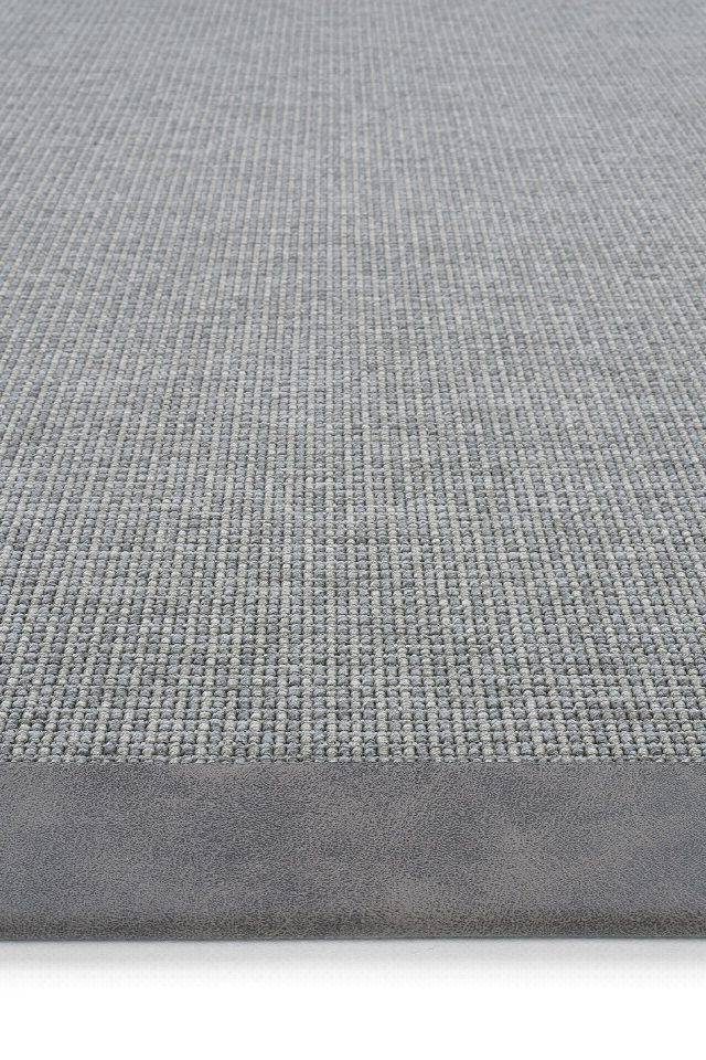 Lüksemburg Deri Bordürlü Sisal Halı | Sisalart