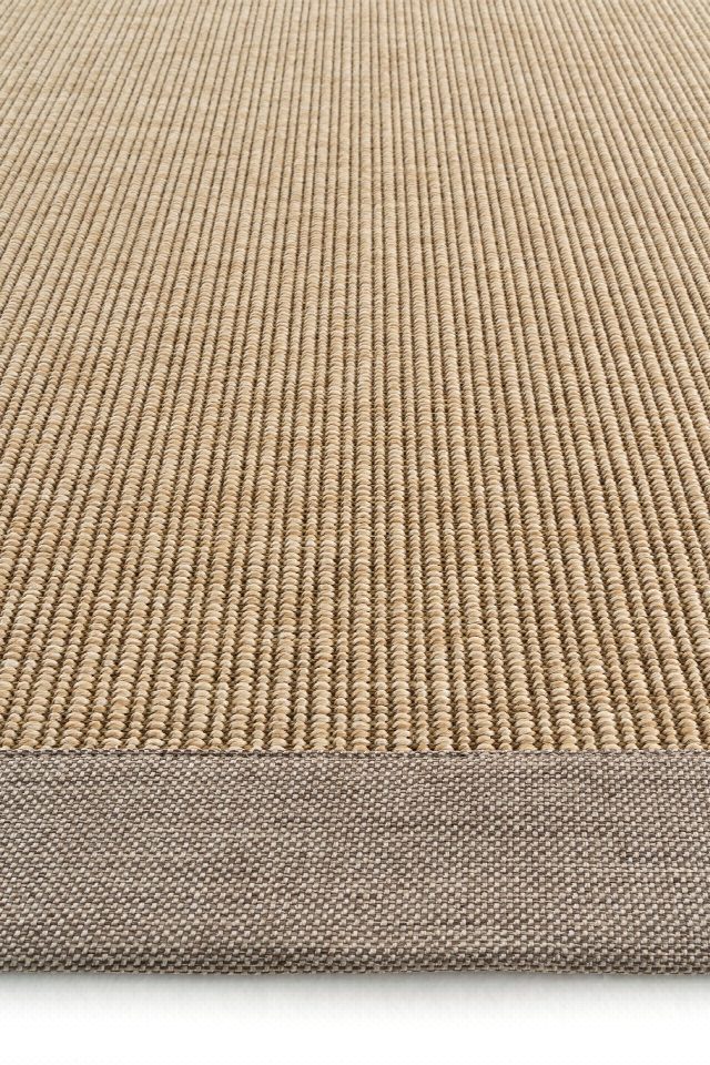 Madrid Keten Bordürlü Sisal Halı | Sisalart