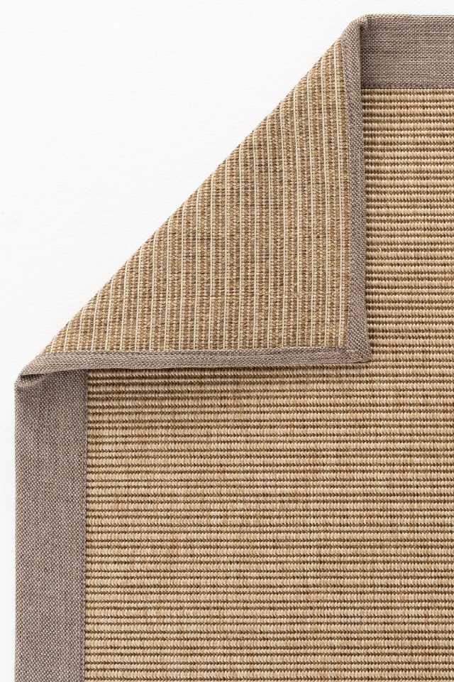 Madrid Keten Bordürlü Sisal Halı | Sisalart