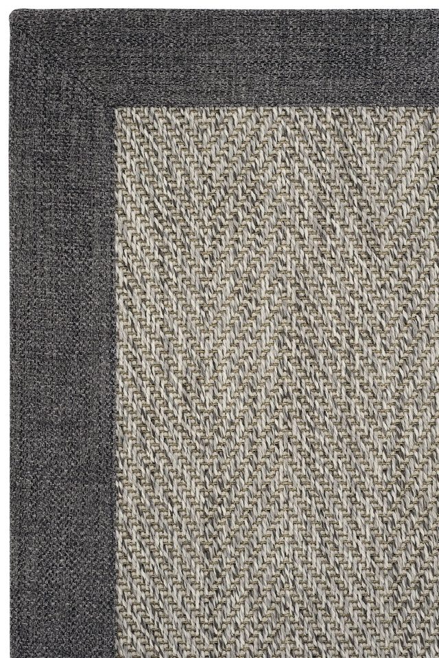 Monaco Keten Bordürlü Sisal Halı | Sisalart