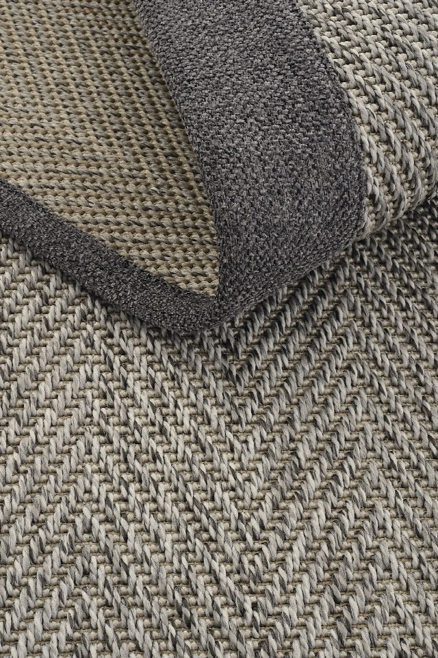 Monaco Keten Bordürlü Sisal Halı | Sisalart