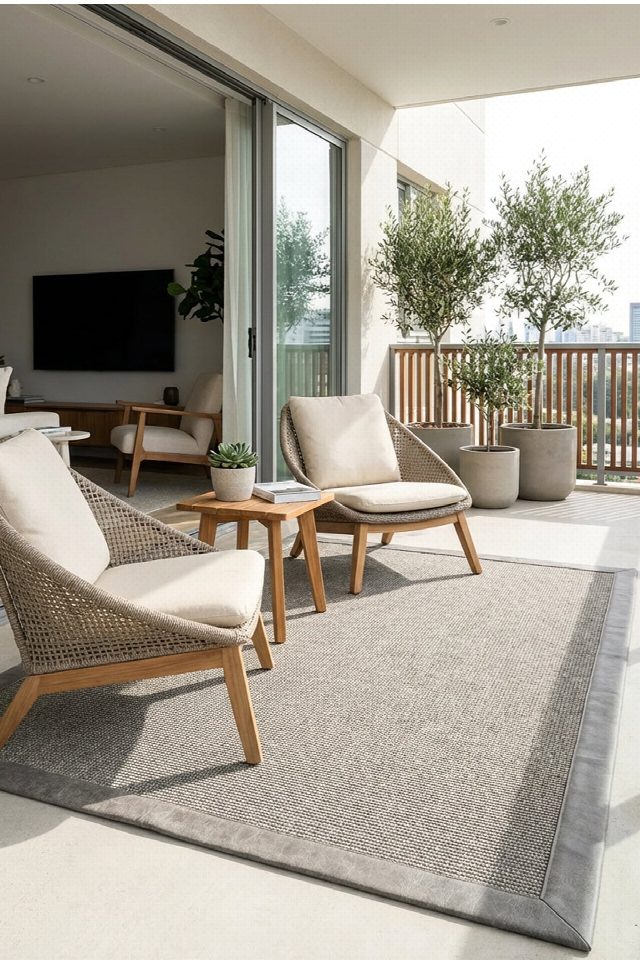 Montana Deri Bordür Sisal Halı | Sisalart