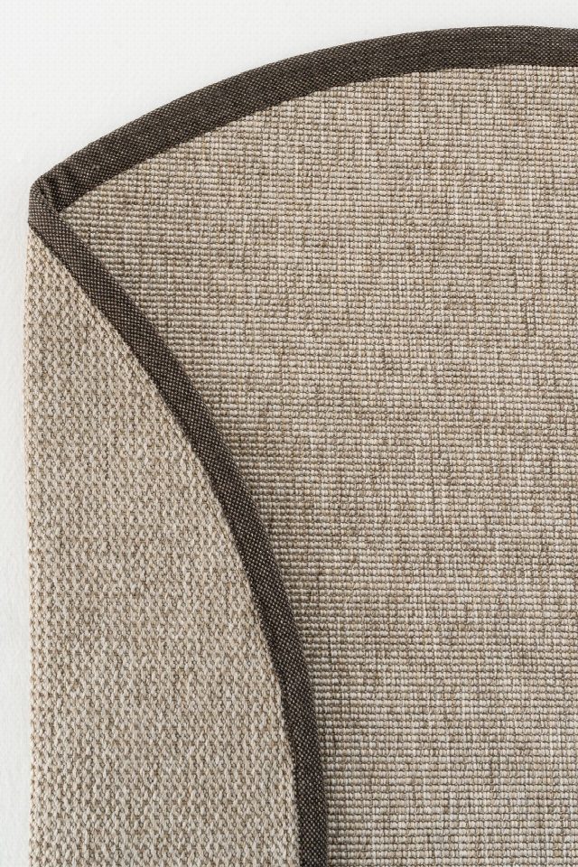Roma Keten Bordür Yuvarlak Sisal Halı | Sisalart