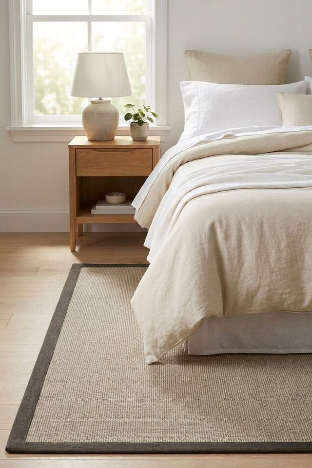Roma Keten Monterey Bordür Sisal Halı | Sisalart