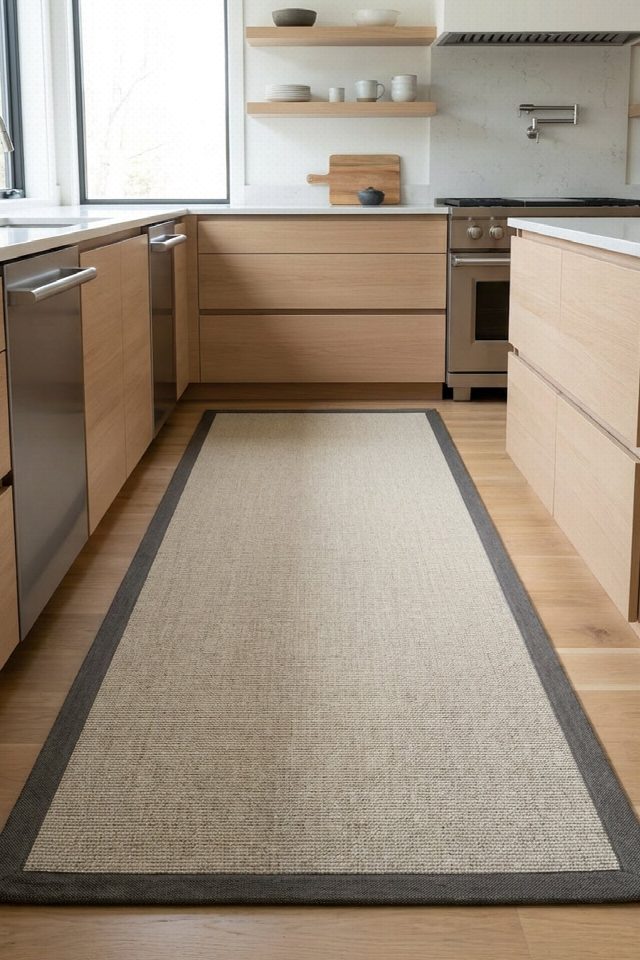 Roma Keten Monterey Bordür Sisal Halı | Sisalart