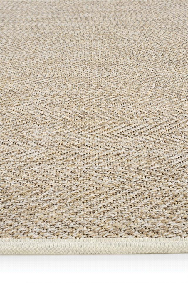Sydney Krem Biye Bordürlü Sisal Halı | Sisalart